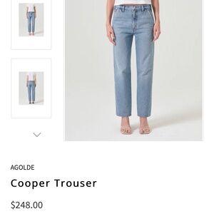 Agolde Cooper Trouser size 28. New with tags.